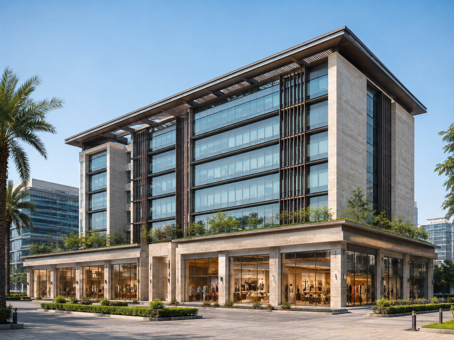 Commercial offices and retail properties